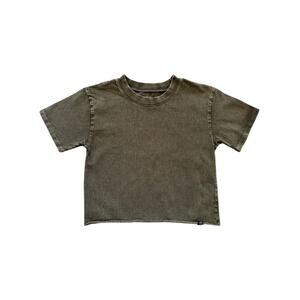 Treasure & Bond Olive Cropped Tee Size L(10/12)